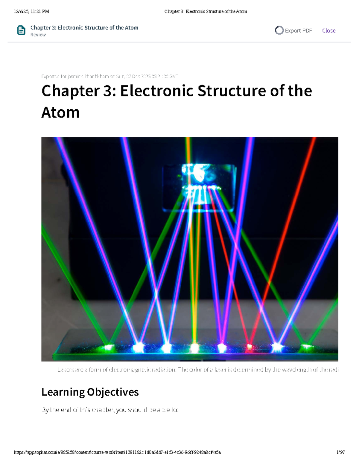 Chapter 3: Electronic Structure of the Atom - Studocu