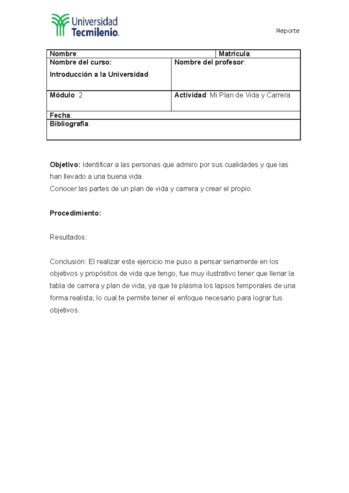Introduccion a la universidad Evidencia 2 - Introducción a la ...