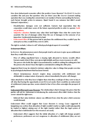 Intro to Law and Economics - Outline - The Role of Public Utility in ...