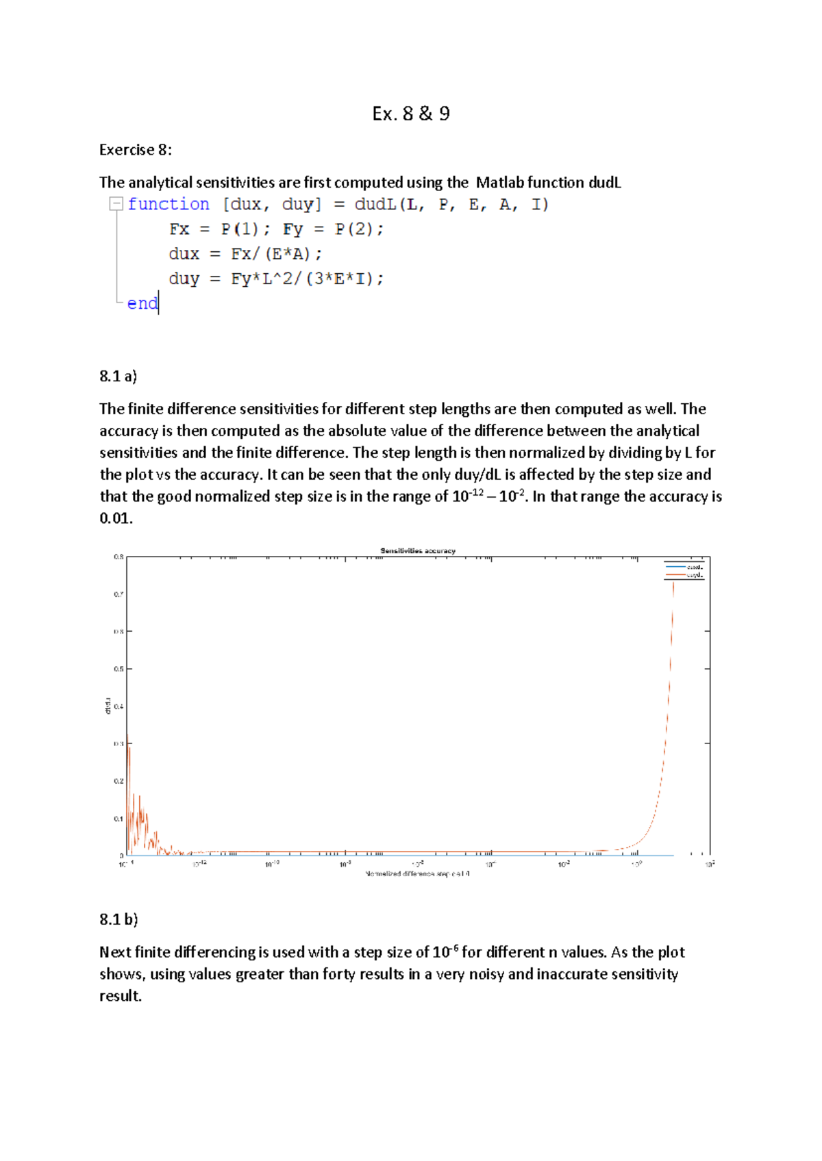 Ex 8 & 9 - Solutions for Engineering Optimization Exercises 2020/21 ...