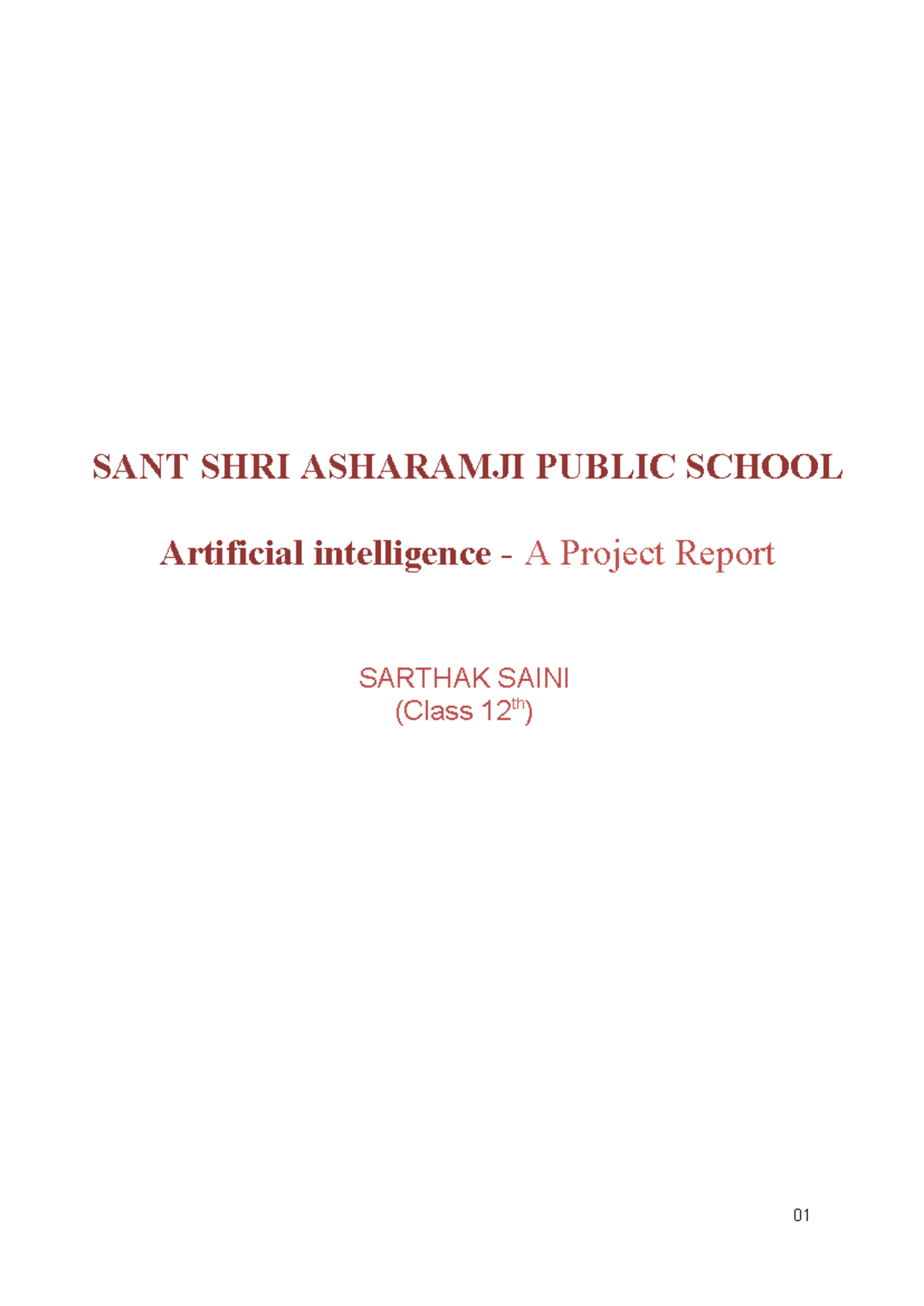 AI Project Report: Strategic Mind for AISSCE (Class 12) - Studocu