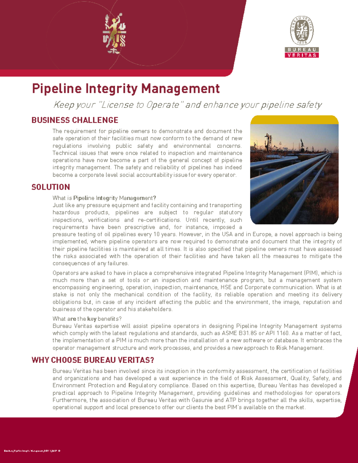 Pipeline Integrity Management: Compliance and Safety Solutions - Studocu