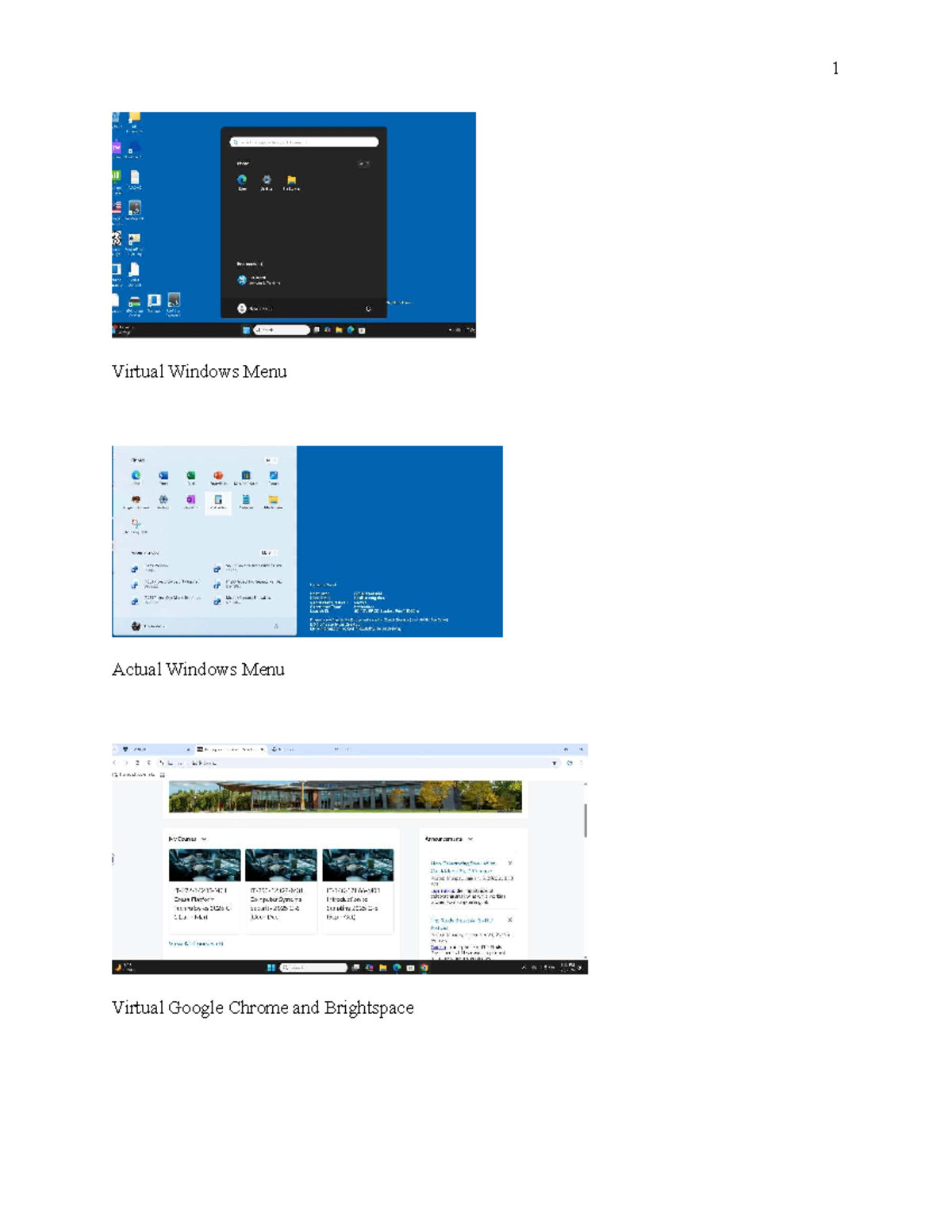 Virtual Windows Menu Reflection: Insights on Virtual Desktops - Studocu