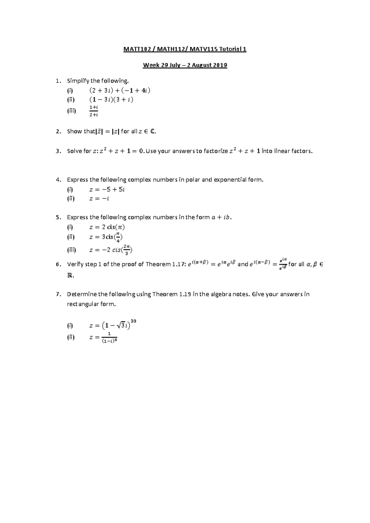 Memo matv102 semestertest 1 2024 - MATT102 - ee us 997 +52 fo (% ) De ...