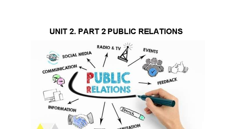 UNIT 2. PART 2 Public Relations: Concepts and Strategies - Studocu