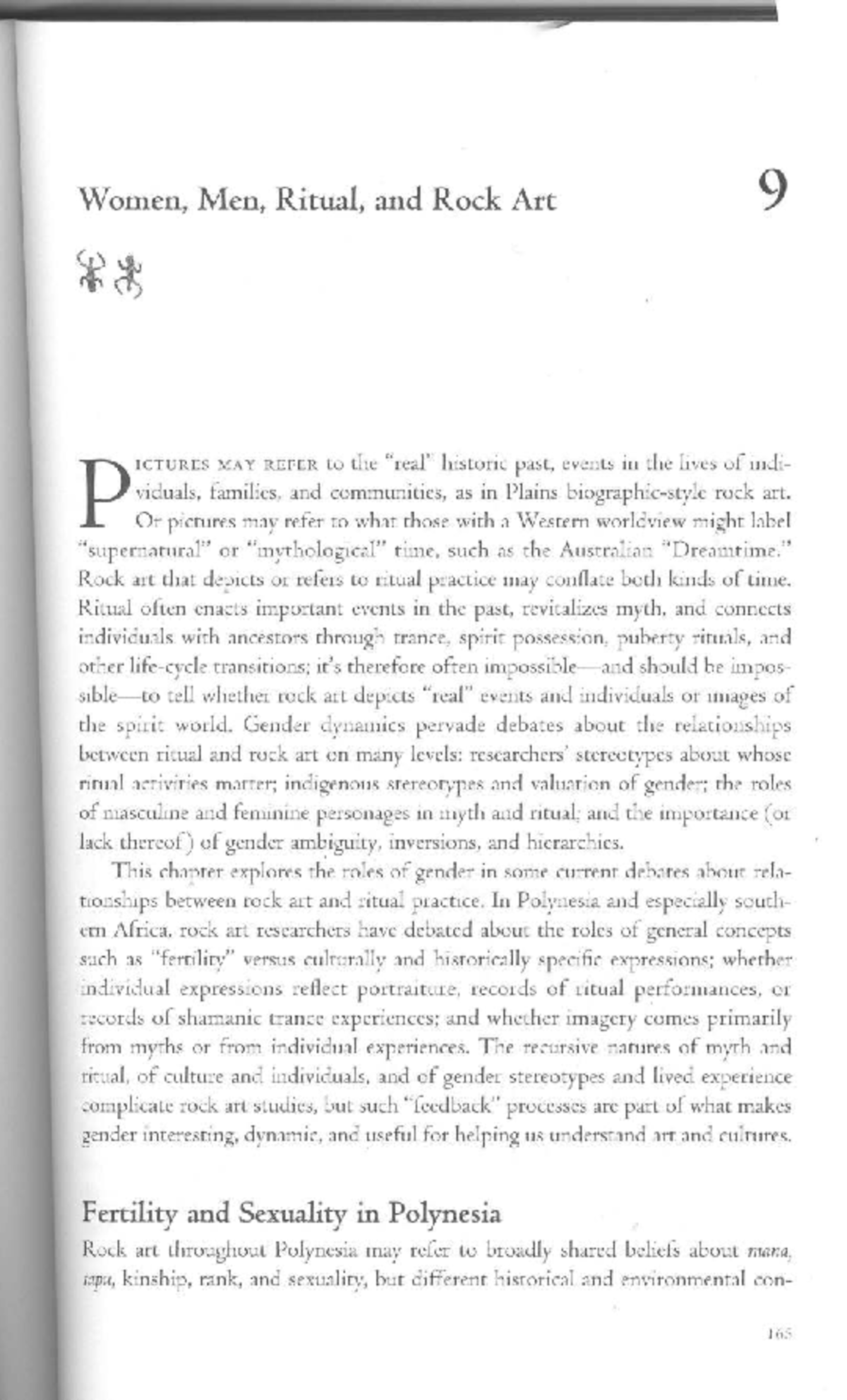 Chapter 9: Women, Men, Ritual, and Rock Art - Studocu