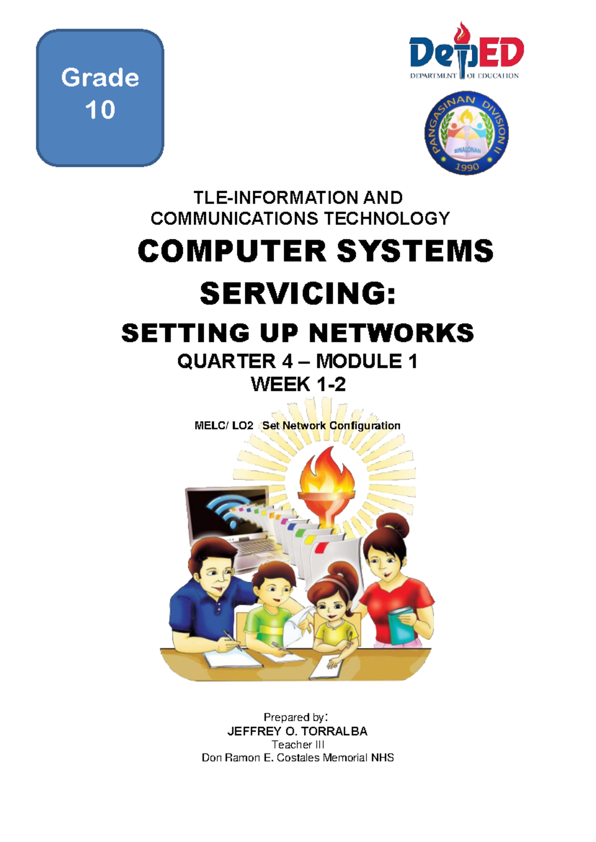 Grade 10 ICT CSS: Setting Up Networks Q4 Module 1 - LO2 Network ...
