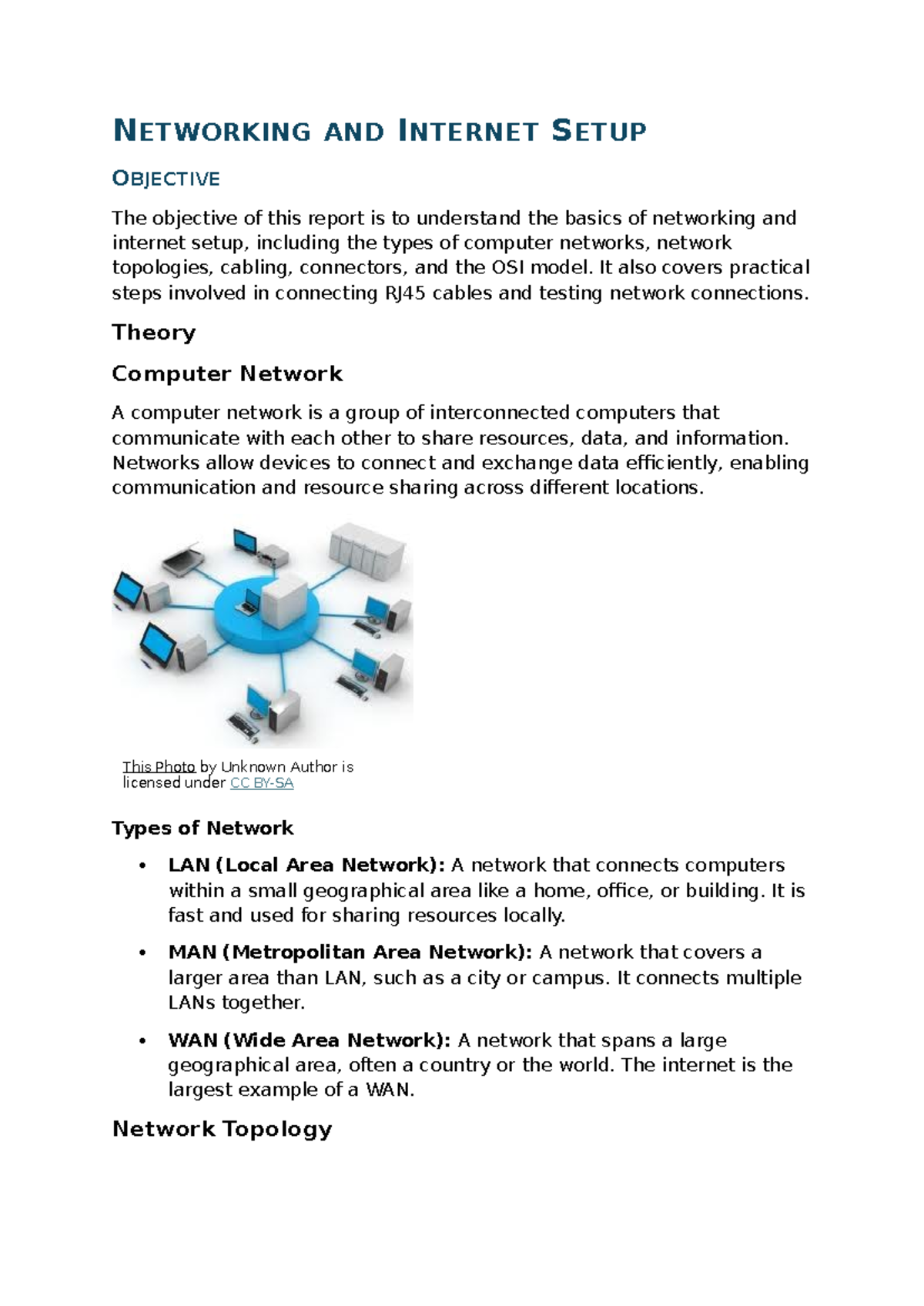 Networking and Internet Setup: Basics, Types, and Practical Guide - Studocu