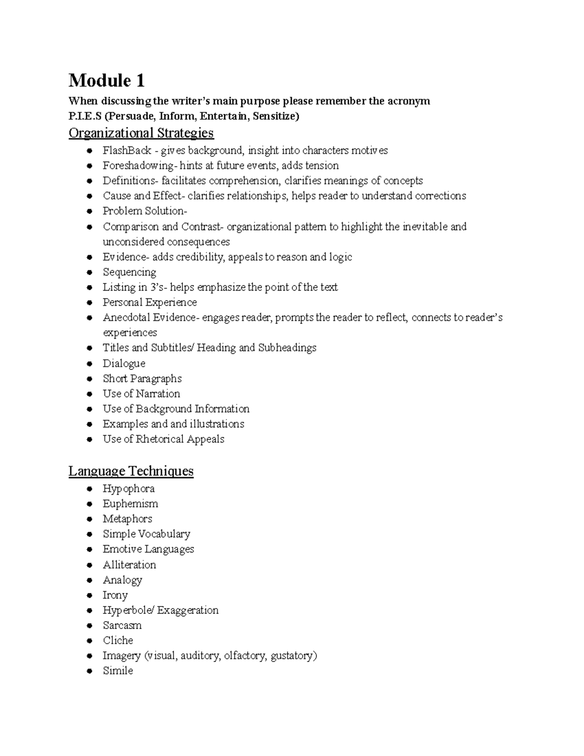 Comm Studies Exam Prep: Modules 1-3 Strategies & Tips - Studocu