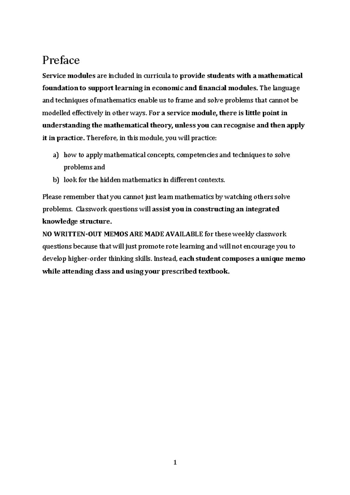 Chapter 1 Week 1 ENG - Math Notes & Practice on Equations - Studocu