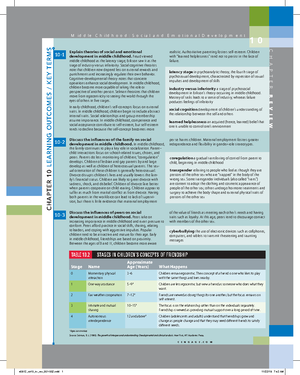 Chapter 14 Review: Early Adulthood Issues & Emotional Development - Studocu