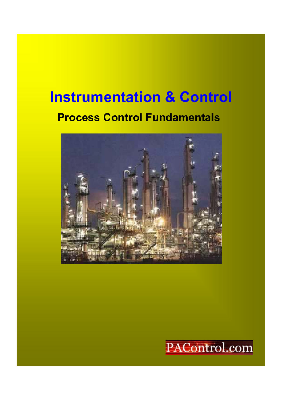 E Notes 2: Process Control Fundamentals Overview - Studocu