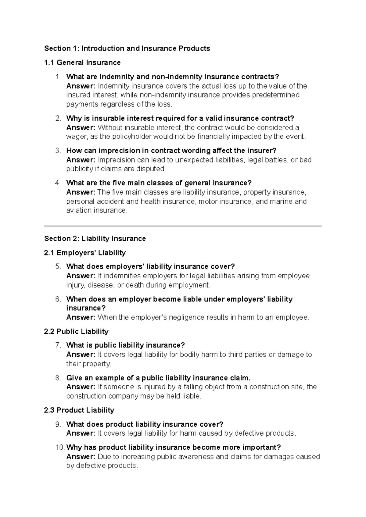 Insurance Principles and Requirements: Essential Elements Explained ...