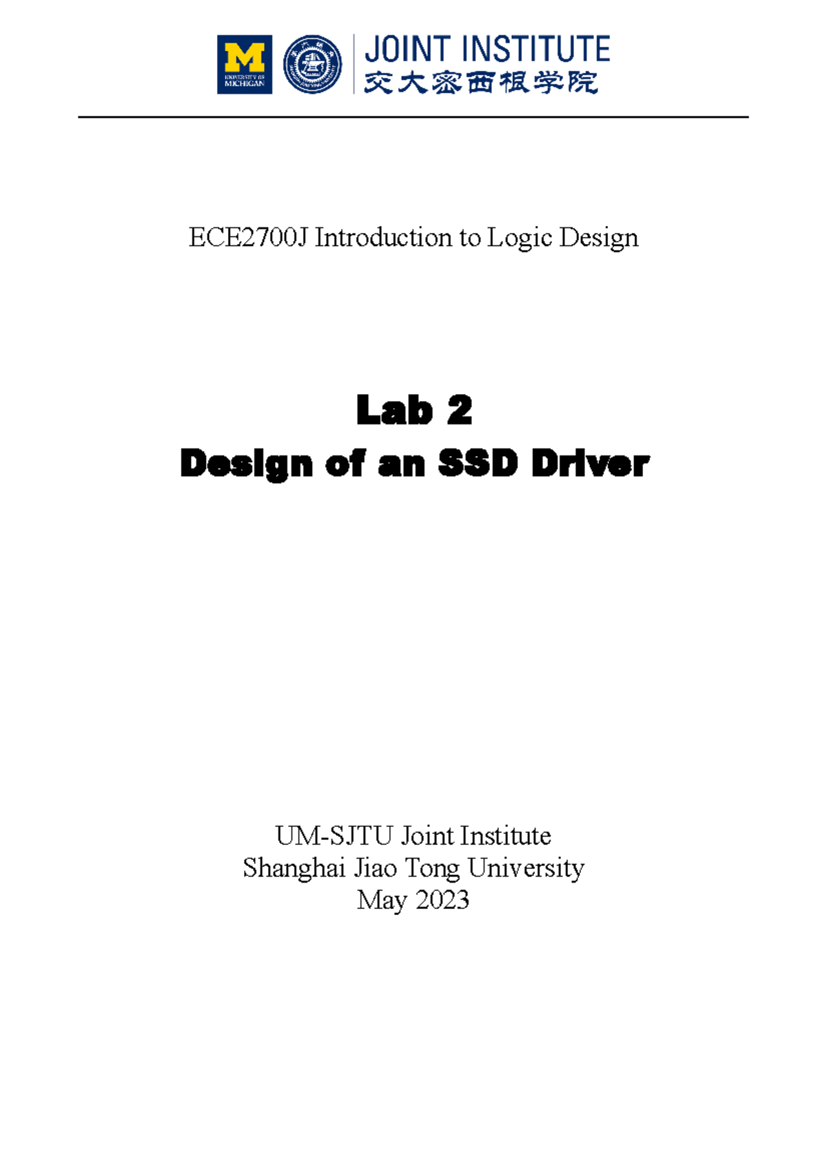 ECE2700J Lab 2: Design of a Seven-Segment Display Driver - Studocu