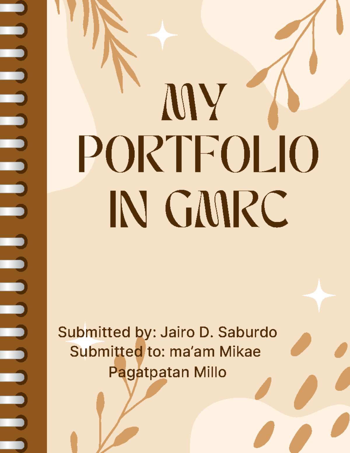 EED GMRC & VE Curriculum Reflection Portfolio by Jairo D. Saburdo - Studocu