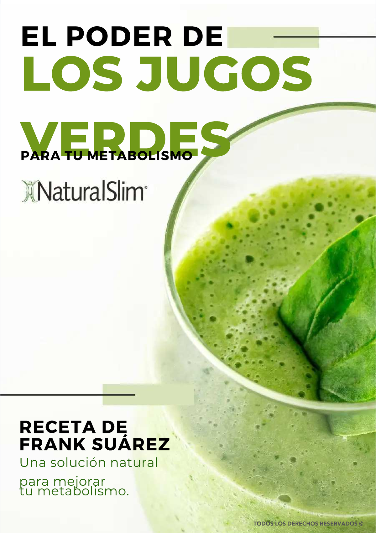 Receta de Jugos Verdes para el Metabolismo de Frank Suárez 2023 - Document Preview