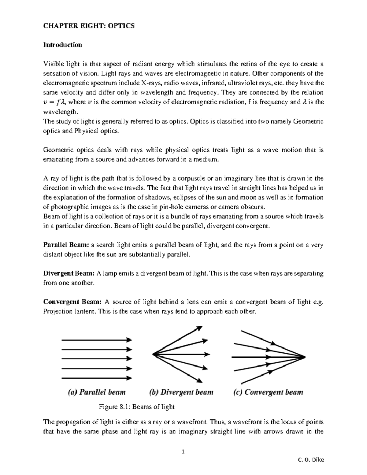 PHY 002 Lecture Note 8: Understanding Optics and Light Behavior - Studocu