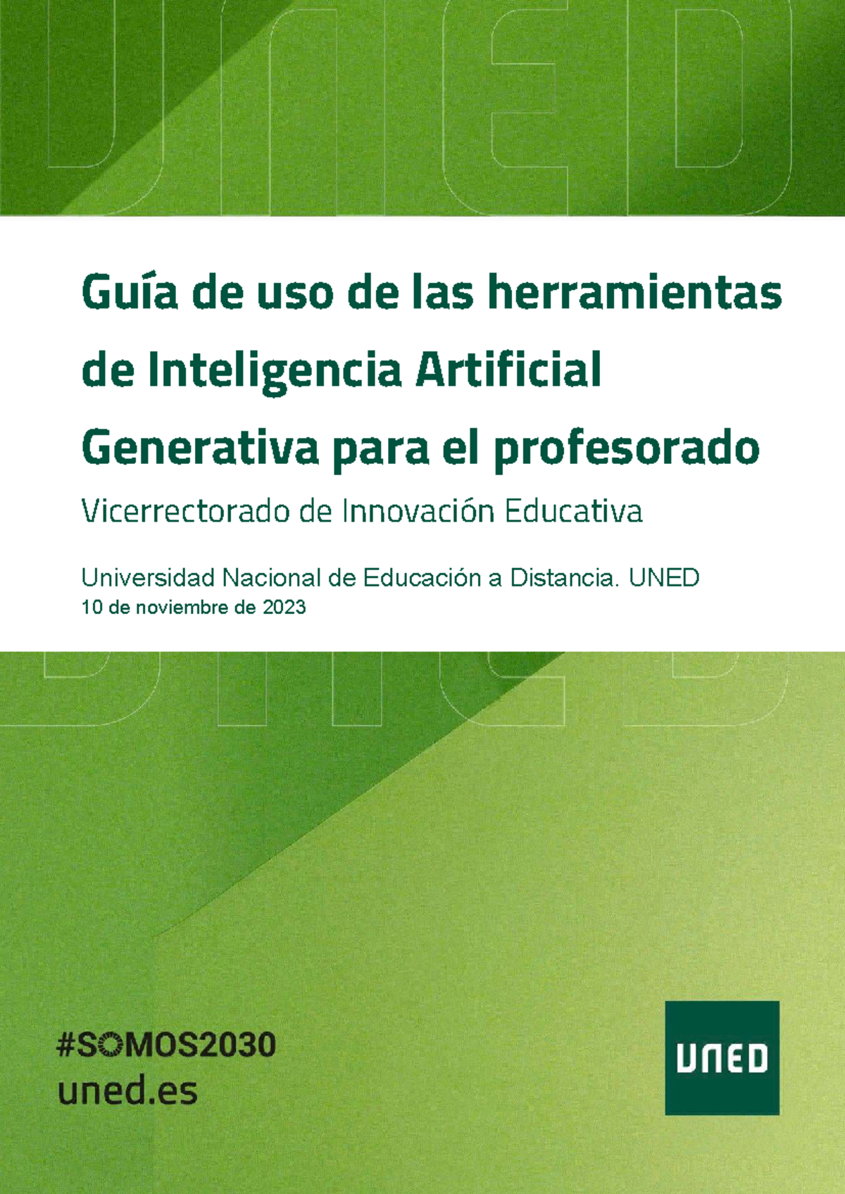 Guía de Uso de Herramientas de IA Generativa para Docentes - UNED ...