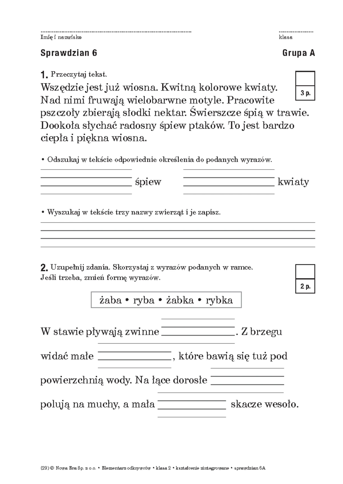 Sprawdzian Calo Roczny Klasa 6 Matematyka www.studocu.com