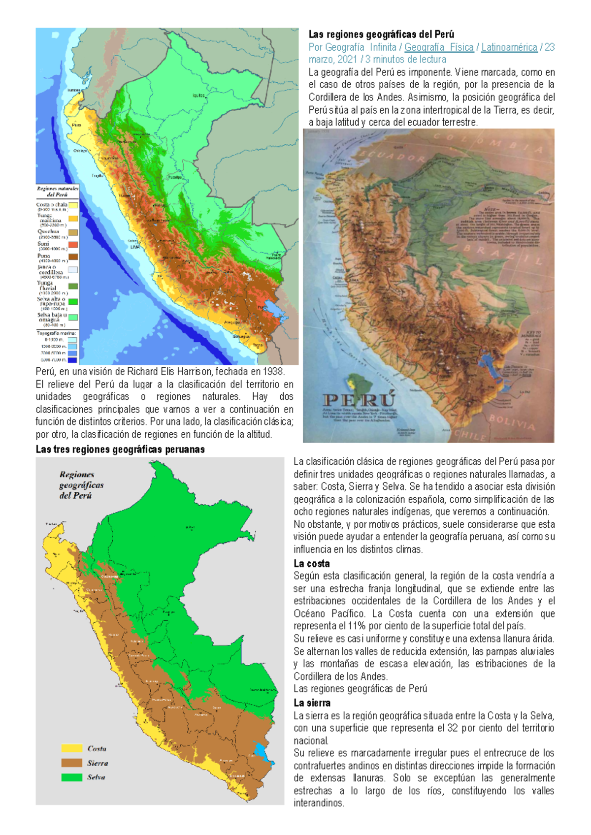 Las regiones geográficas del Perú - Las regiones geogr·ficas del Per ̇ ...