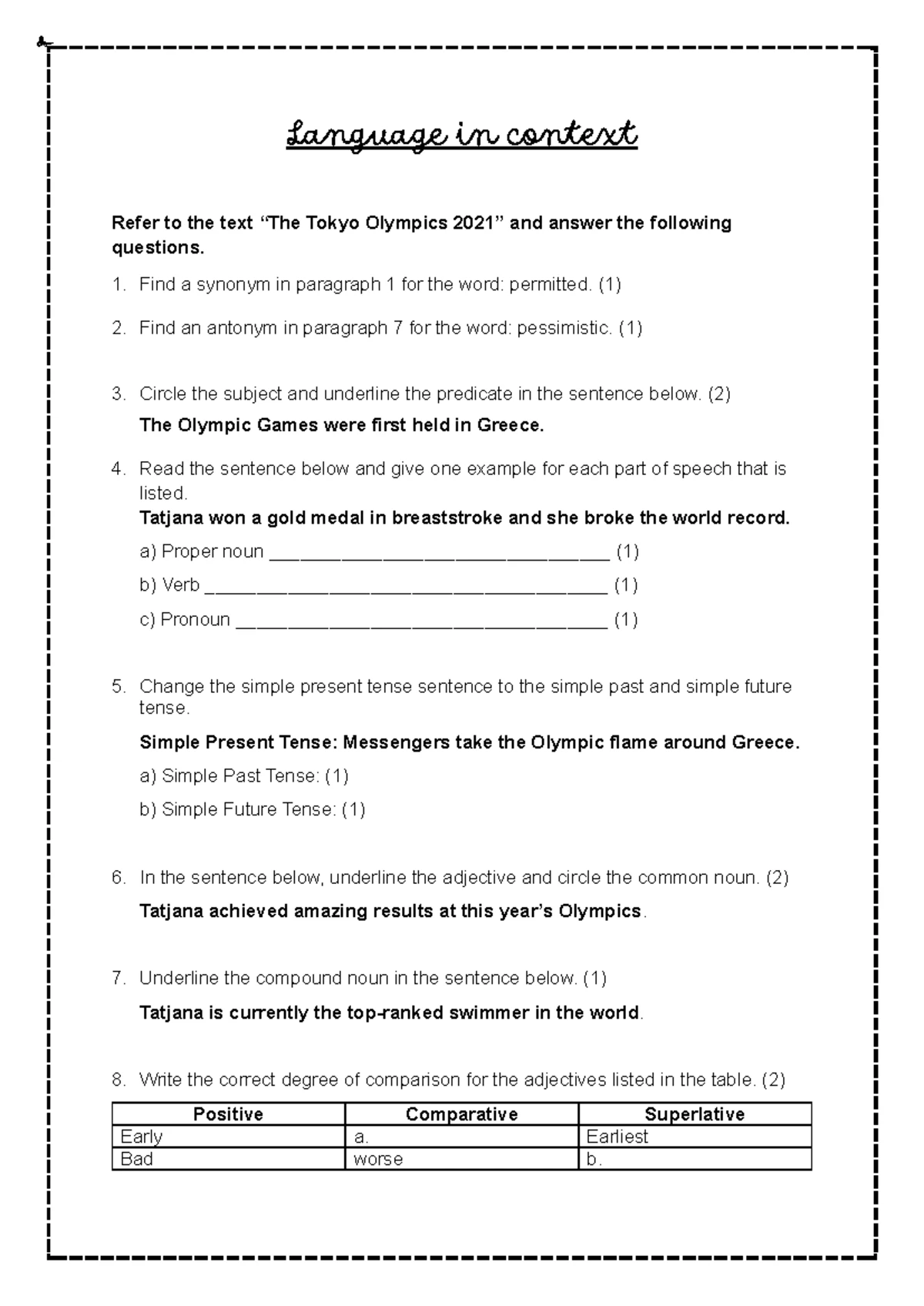 Grade 5 Speech Writing Guide: Tips & Structure Overview - Studocu
