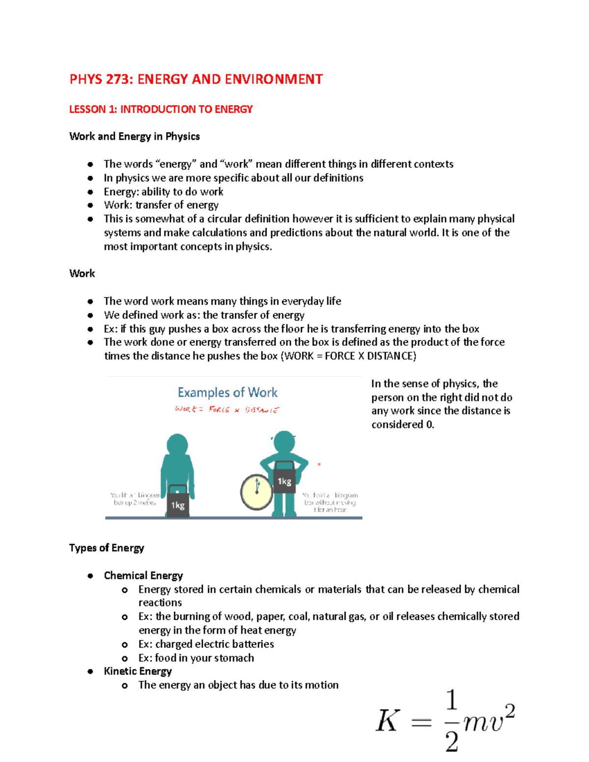 PHYS273 Notes Full Semester - PHYS 273 - Concordia - Studocu
