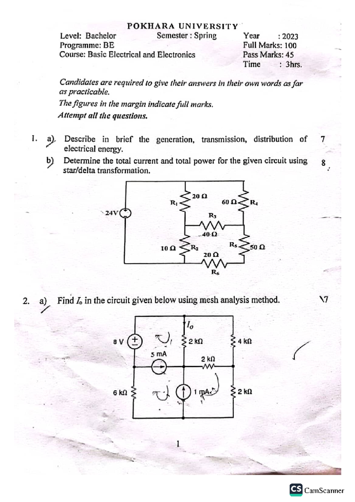 BASIC ELECTRICAL ENGINEERING POKHARA UNIVERSITY intelligence overview