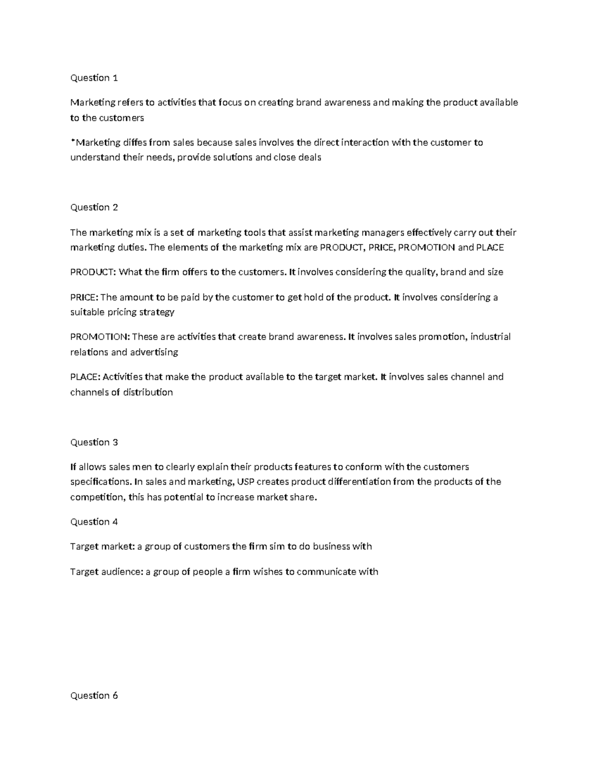Marketing Fundamentals - Summary of Key Concepts and Strategies - Studocu
