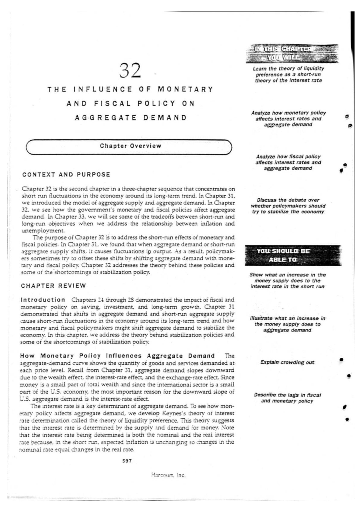 Macro Study Guide - Unit 10: The Influence of Monetary and Fiscal ...