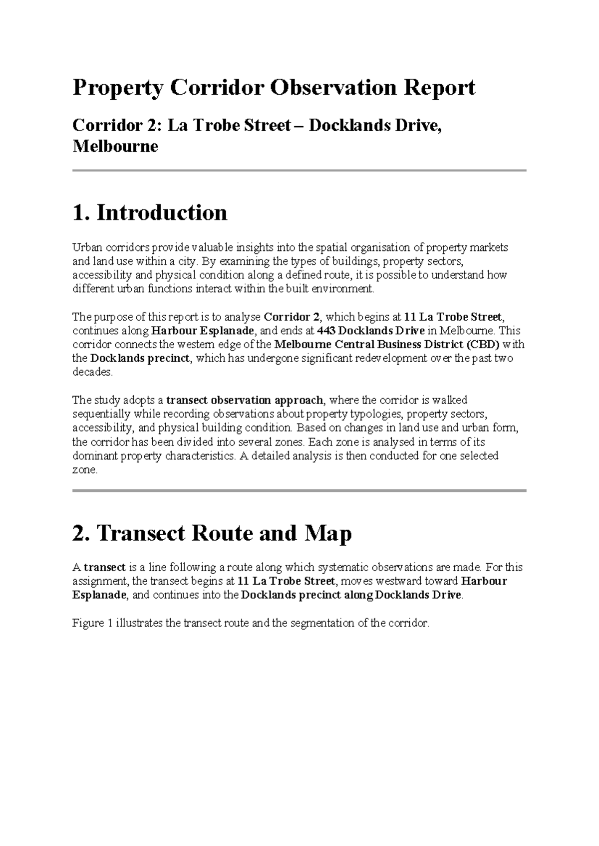 Property Corridor Observation Report: Corridor 2 Analysis (AI Report ...