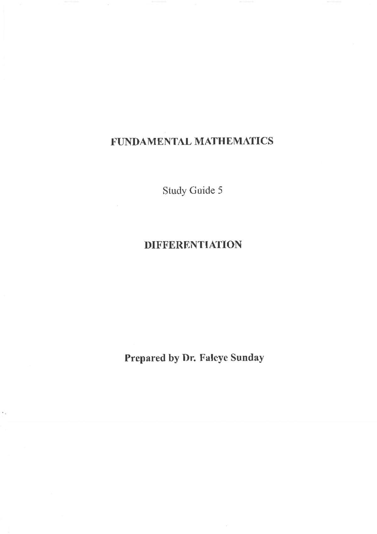 MAT1501 2025 Study Guide: Differentiation Concepts and Examples - Studocu