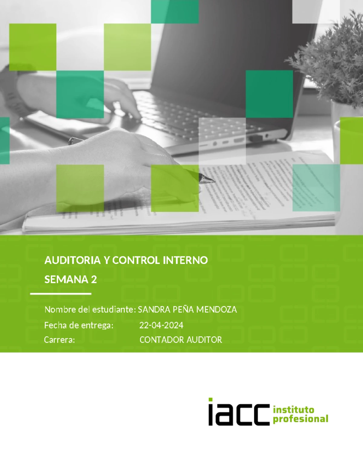 AUDITORÍA Y CONTROL INTERNO SEMANA 8 - Análisis de Riesgos y Propuestas ...