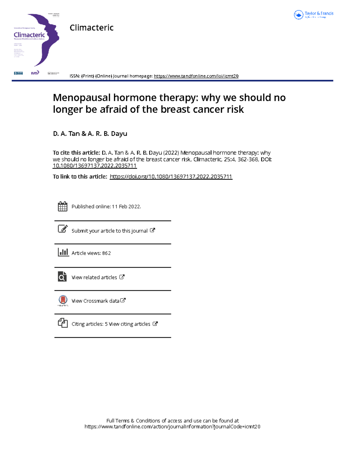 Menopausal Hormone Therapy: Overcoming Breast Cancer Risk Fears ...