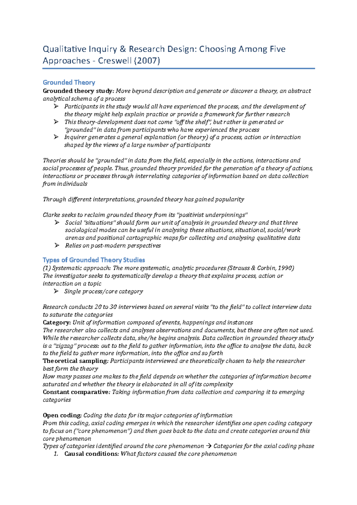 Artikel: Qualitative Inquiry & Research Design - Creswell (2007 ...