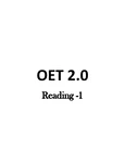 OET Reading Part A - Managing Paediatric Feeding Tubes