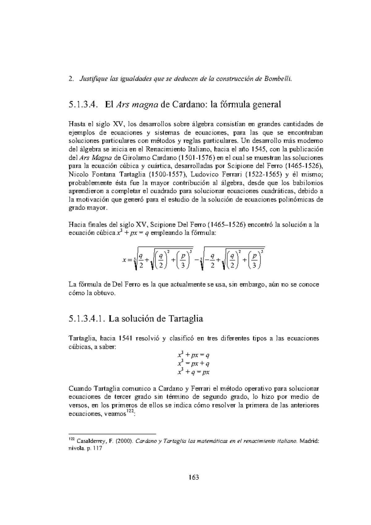 Cardano y Tartaglia: Igualdades en la Ecuación Cúbica (MAT 5.1.3.4) -  Studocu