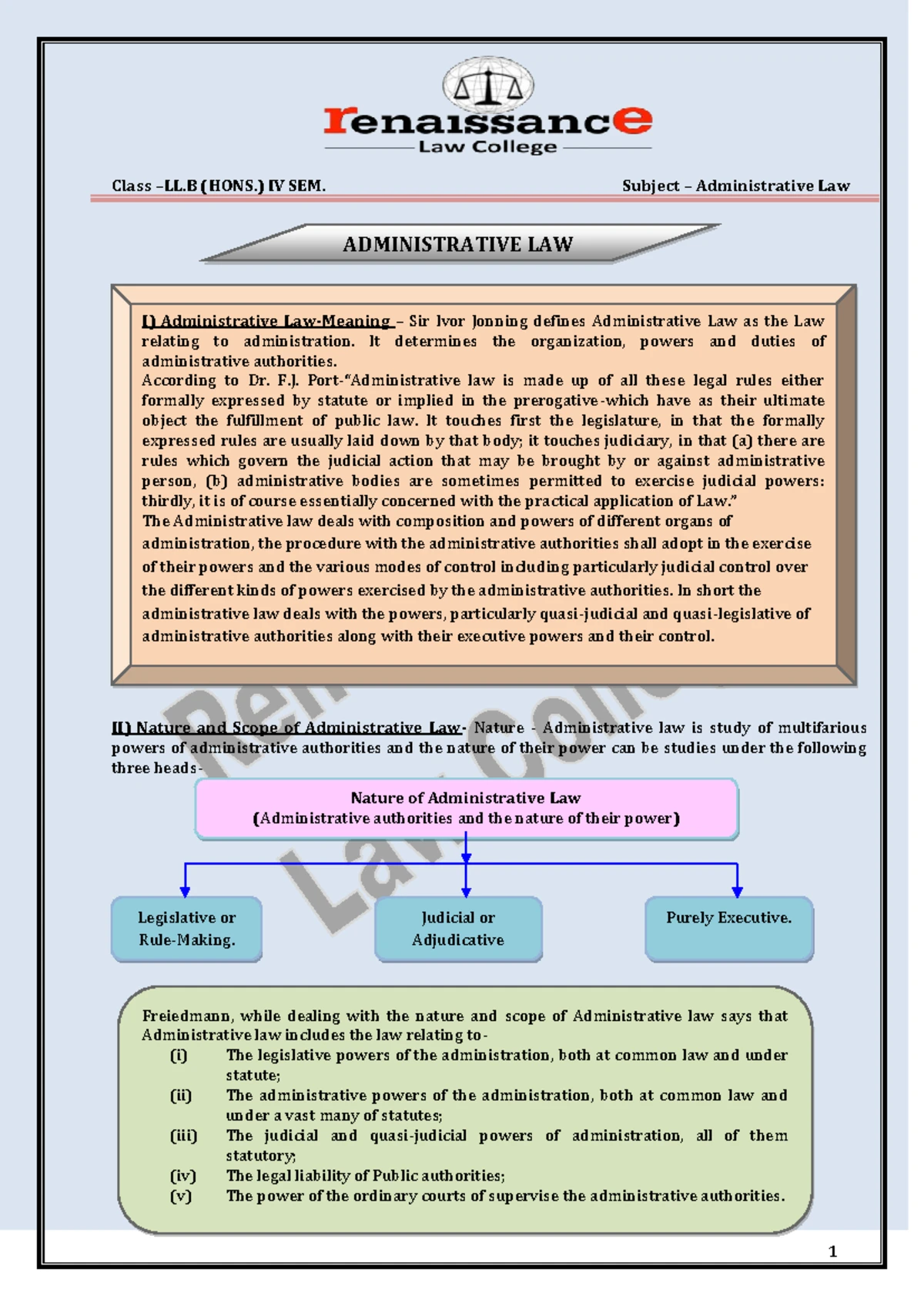 E-Notes on Banking Law - 7th Sem Overview and Key Concepts - Studocu