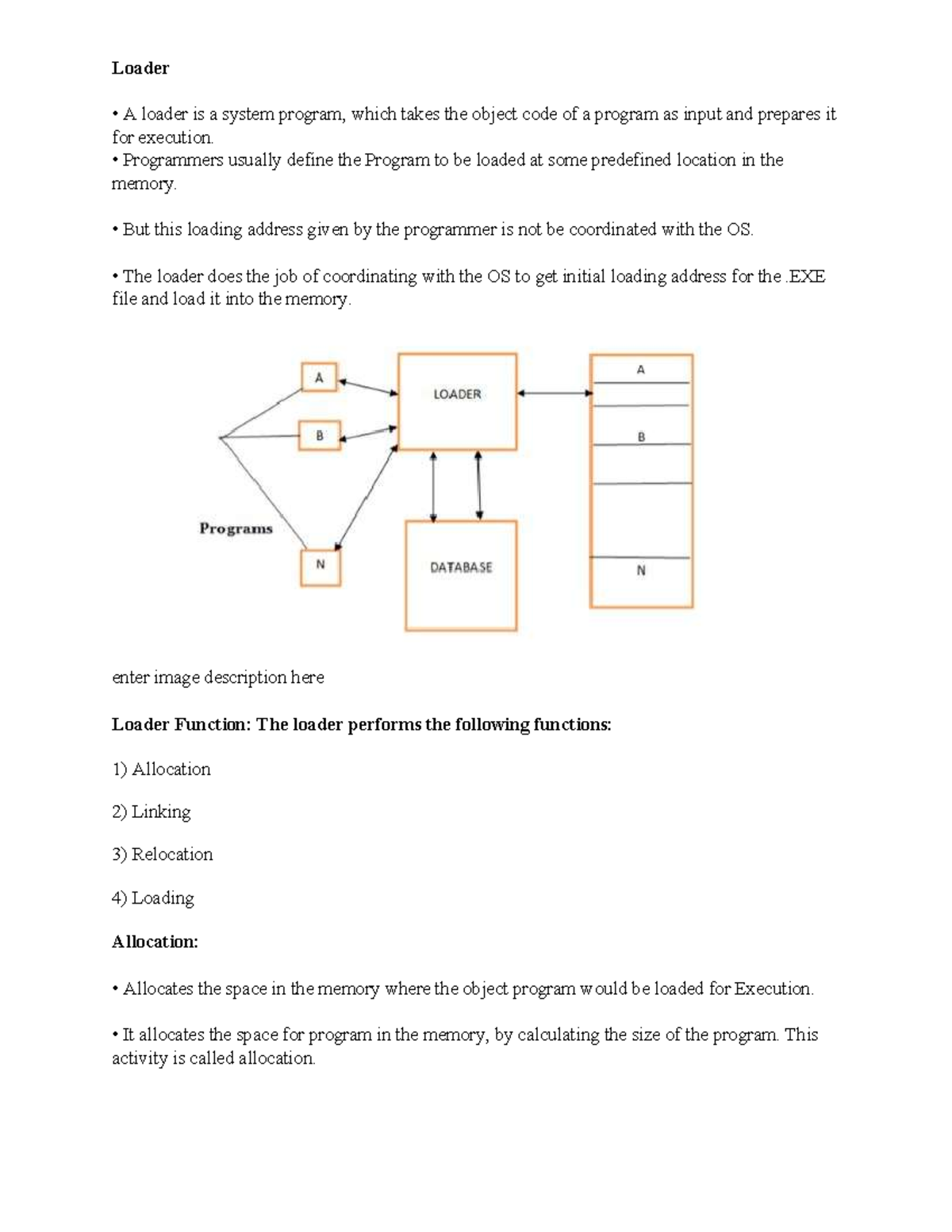 Loader Functions and Operations: A Comprehensive Overview - Studocu
