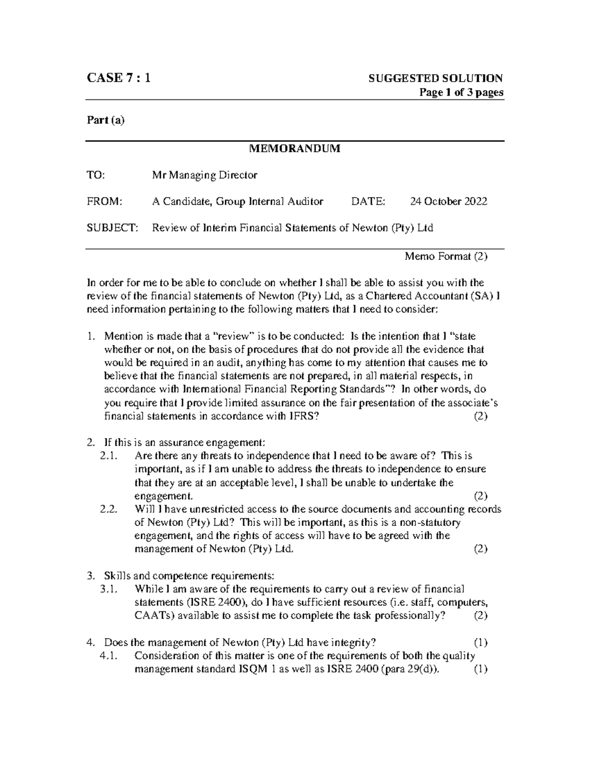Week 2 Unseen Solution - CASE 7 : 1 SUGGESTED SOLUTION Page 1 of 3 ...