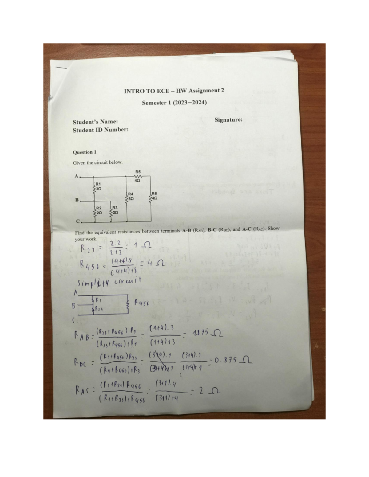 2351038 Hong Phuc Khang EE1029 TT02 HW2 - INTRO TO ECE HW Assignment 2 ...
