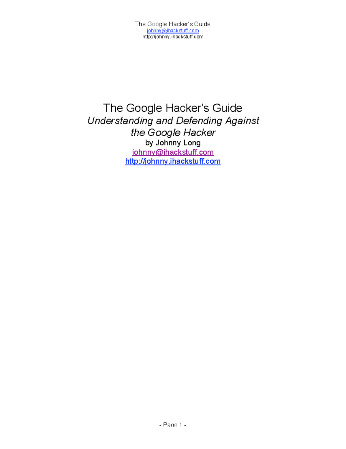 Google Hacking Techniques: A Comprehensive Guide (Winter 2023) - Studocu
