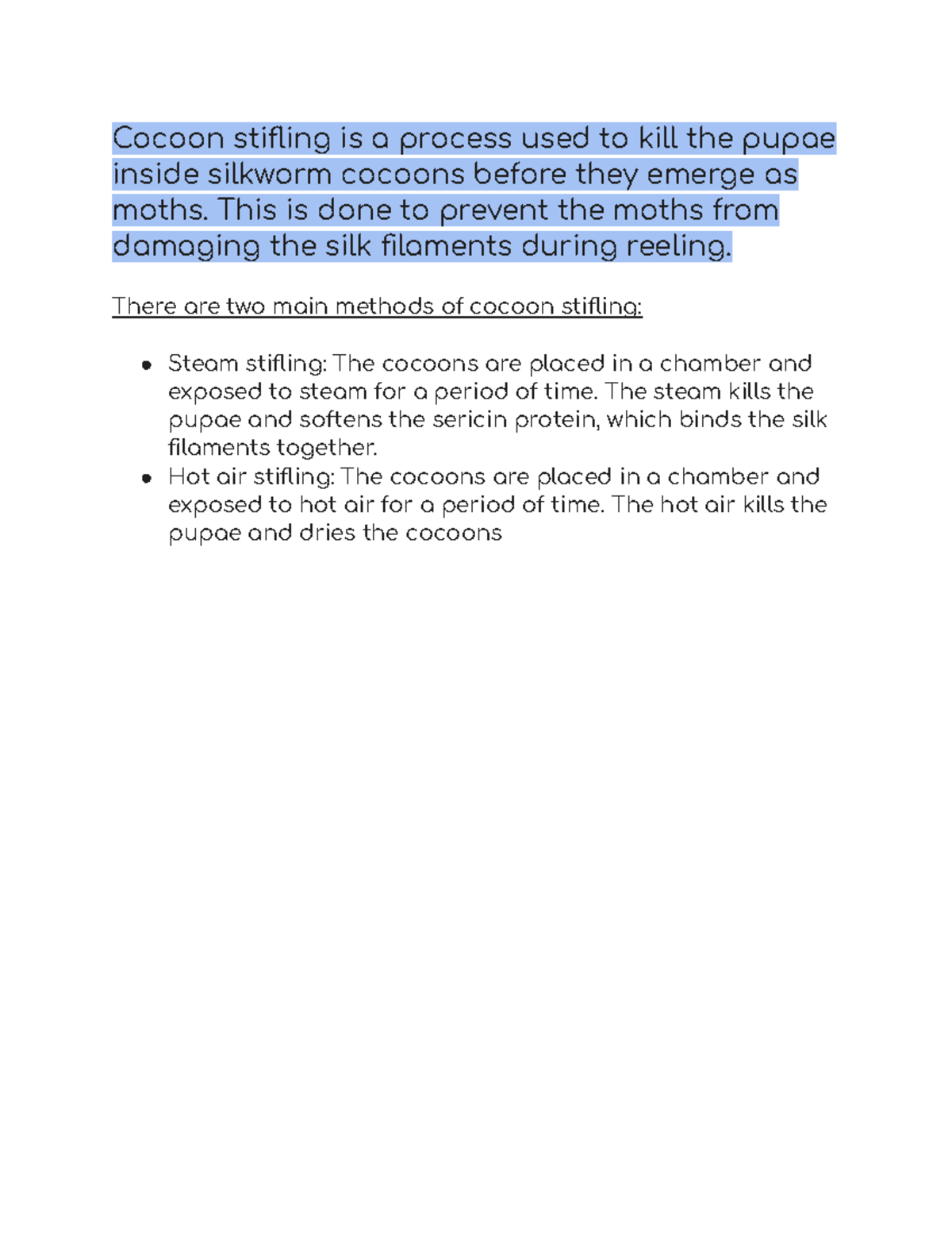 Sericulture Post-Harvest Tech: Cocoon Stifling & Deflossing Methods ...