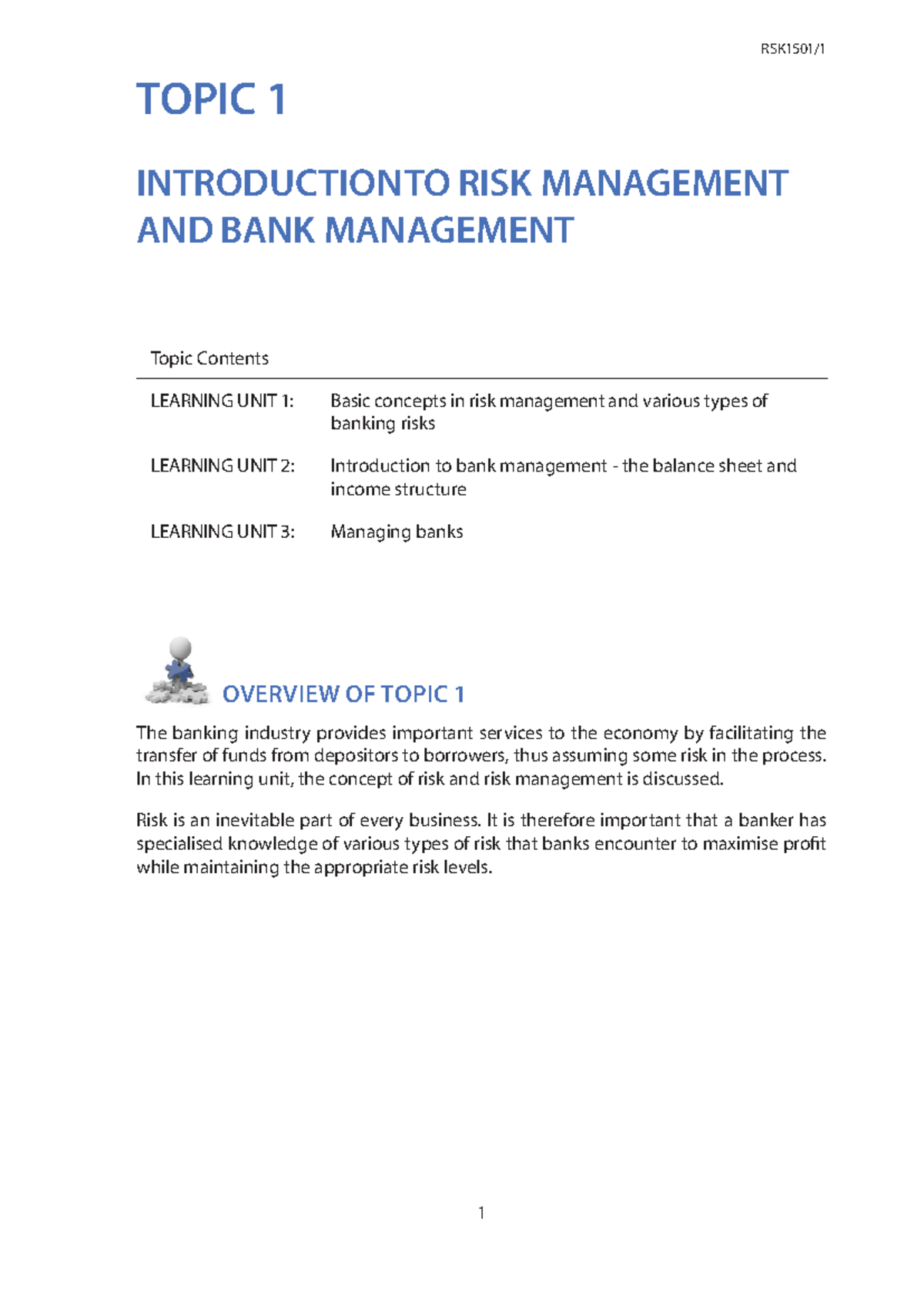 Basic concepts risk management and various types of banking risks - In ...