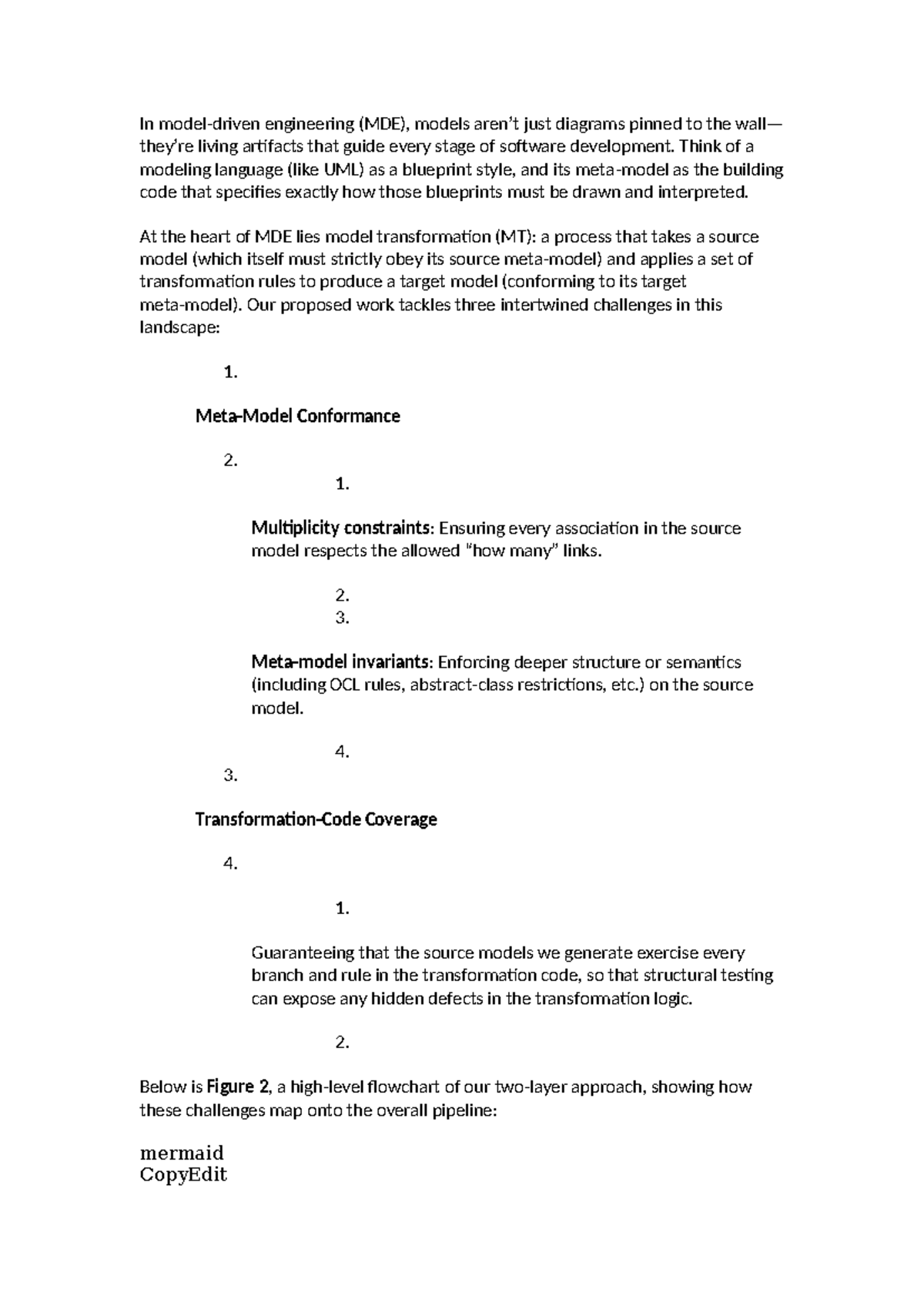 MDE Model Transformation Methodology Overview (ENG 101) - Studocu