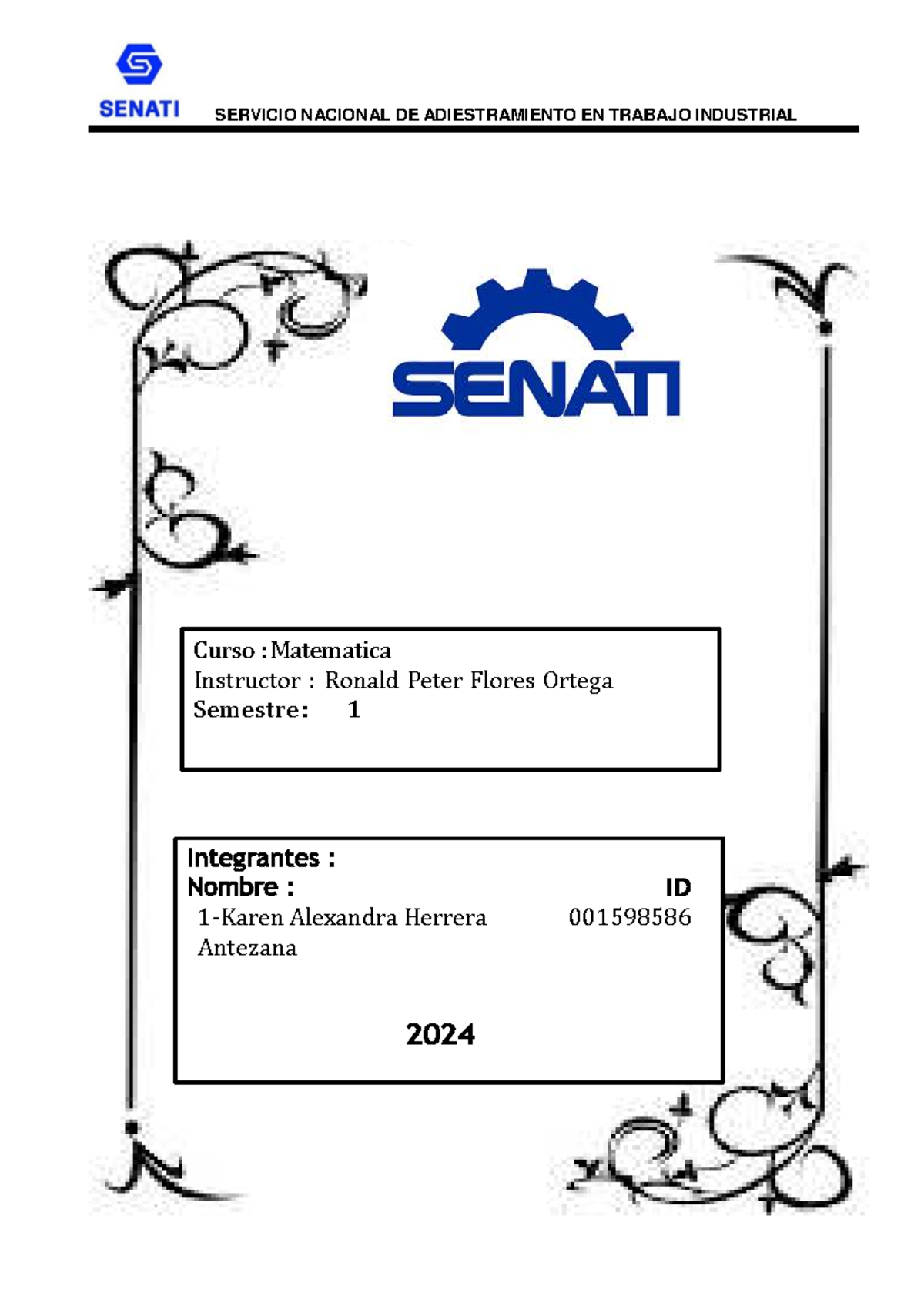 Trabajo Final de Matemática - Entregable 1 (Curso SNATI) - Studocu