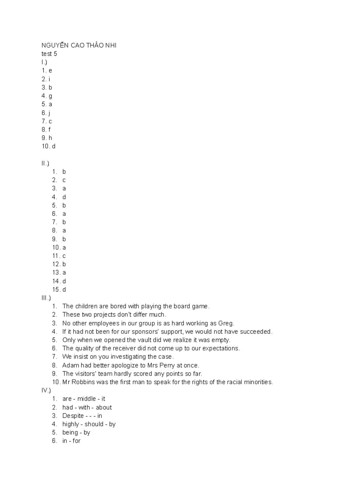 TEST 5 - 2025/2026 Answers and Notes - Studocu