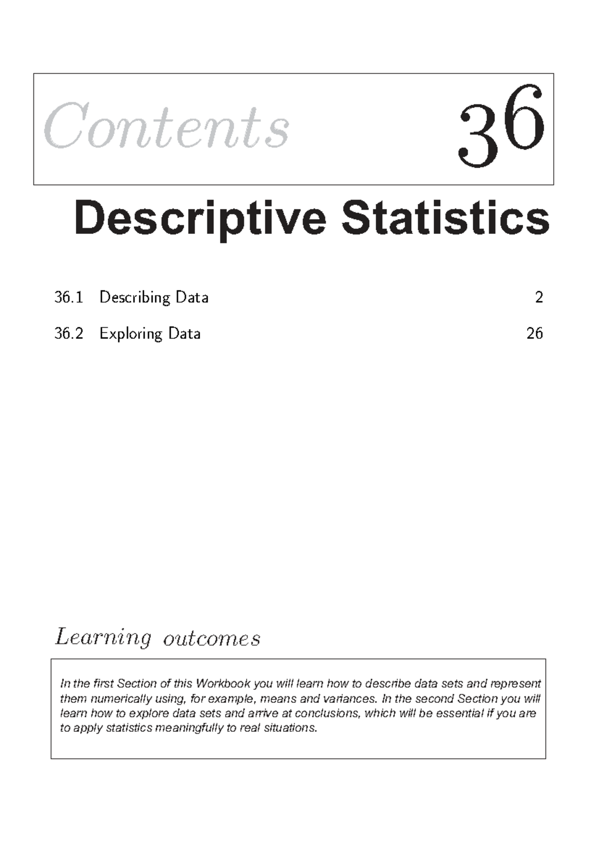 HELM 36: Descriptive Statistics - Understanding Data Description and ...