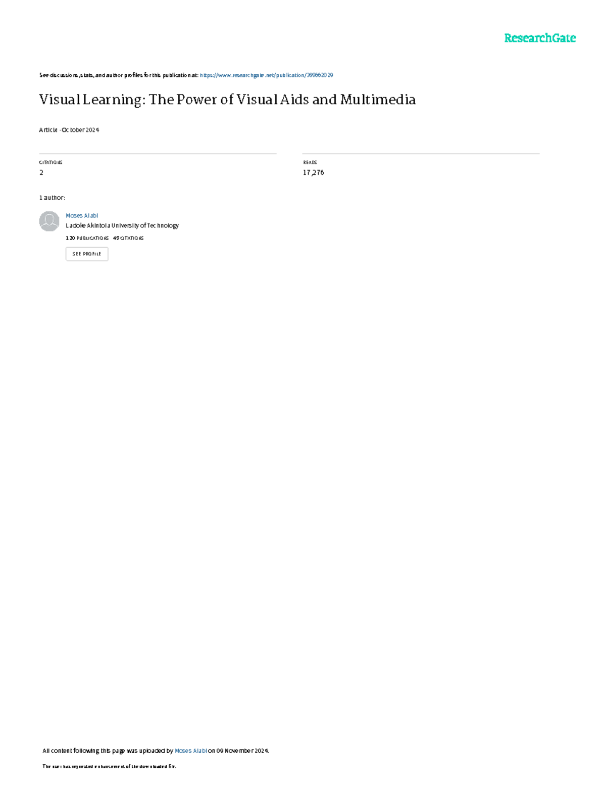 Visual Learning: The Impact of Visual Aids & Multimedia on Education ...