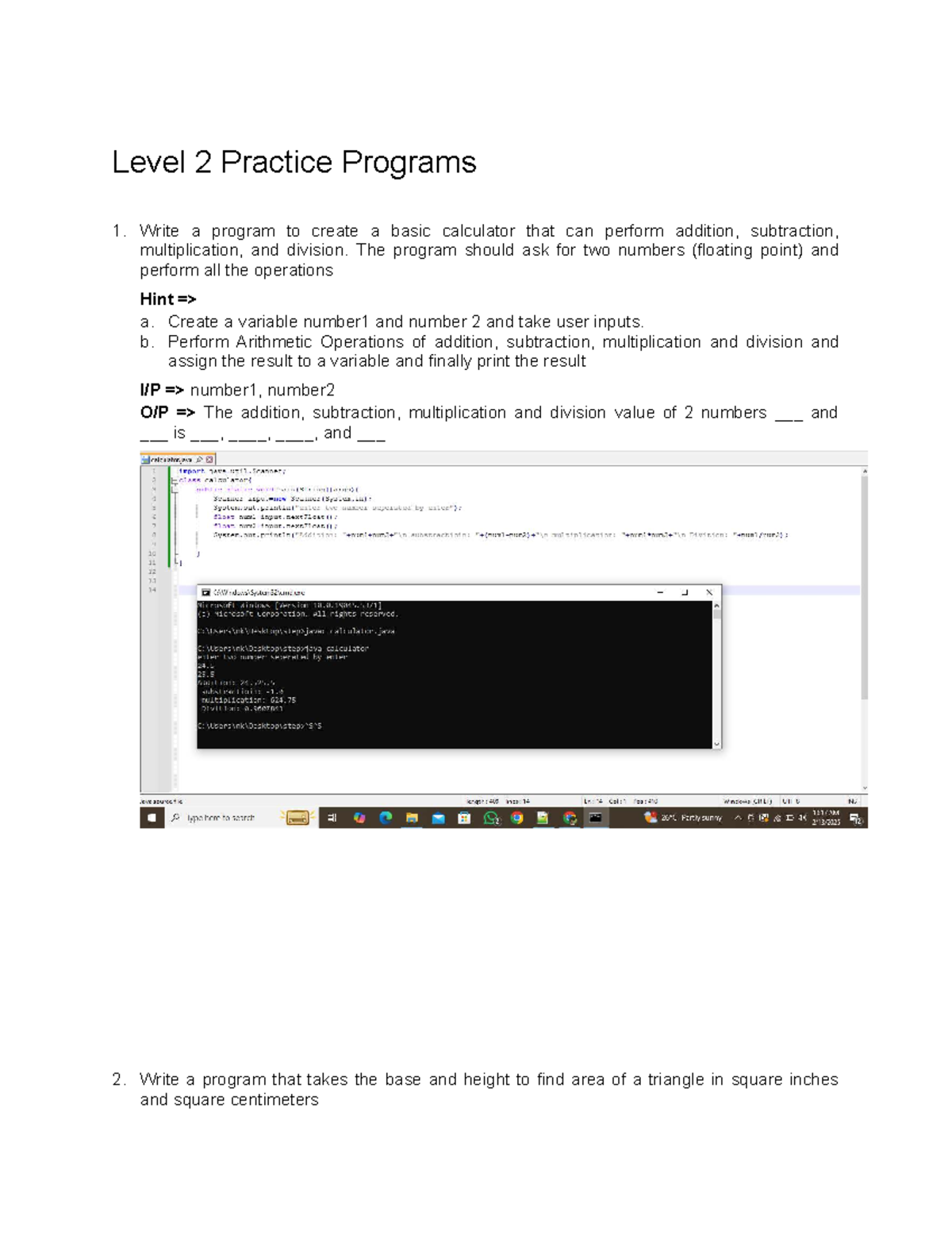 Venba - Week 2 - Level 2 - 8 Practice Problems - Level 2 Practice ...