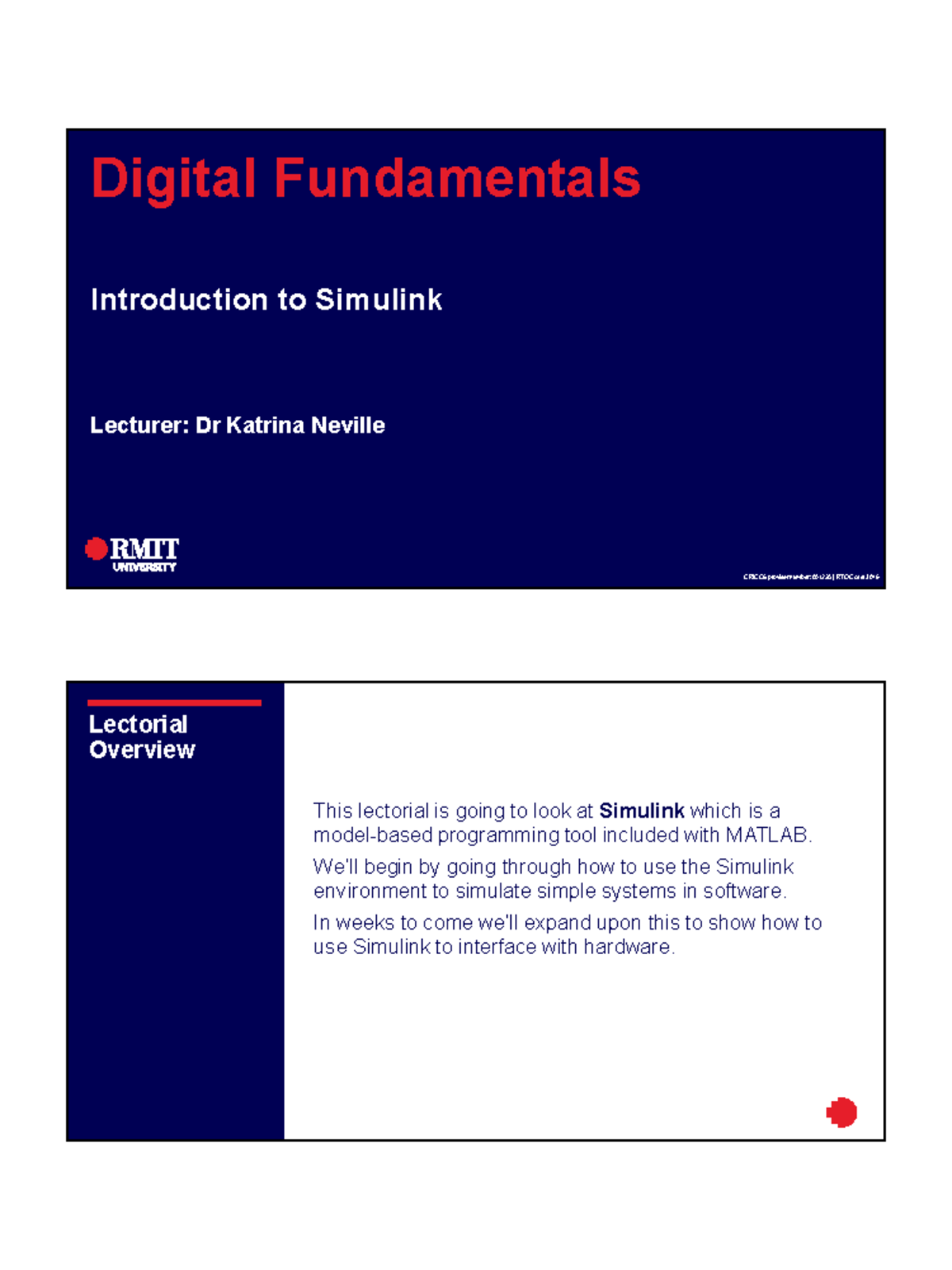 OENG1206 Lectorial 7: Introduction to Simulink Basics - Studocu